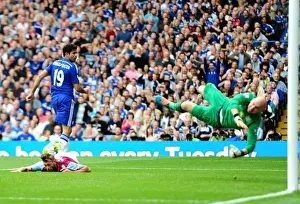 Diego Costa Scores Chelsea's Second Goal: Aston Villa vs. Chelsea, Barclays Premier League, Stamford Bridge (September 27, 2014)