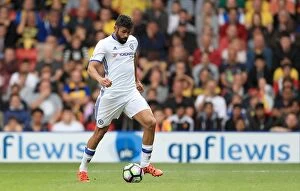 Images Dated 20th August 2016: Diego Costa Scores His Second Goal: Watford vs. Chelsea, Premier League 2016-17 - John Walton/PA