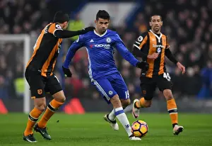 Diego Costa vs Omar Elabdellaoui: Intense Clash at Stamford Bridge - Chelsea vs Hull City, Premier League