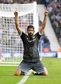 Images Dated 23rd August 2015: Diego Costa's Double: Chelsea's Victory over West Bromwich Albion in the Premier League