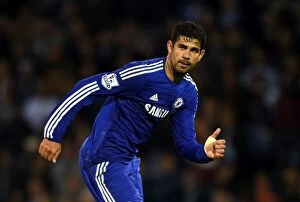 Images Dated 18th August 2014: Diego Costa's Explosive Debut: Burnley vs. Chelsea (August 18, 2014), Barclays Premier League