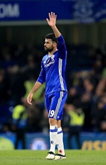 Images Dated 5th November 2016: Diego Costa's Hat-Trick: Chelsea's Dominant Victory Over Everton in the Premier League (Home Game)