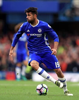 Images Dated 23rd October 2016: Diego Costa's Showdown: Chelsea vs Manchester United - Premier League Clash at Stamford Bridge
