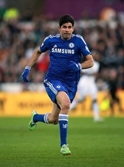 Swansea City v Chelsea 17th January 2015 Collection: Diego Costa's Thrilling Performance: Swansea City vs. Chelsea - Premier League - Liberty Stadium