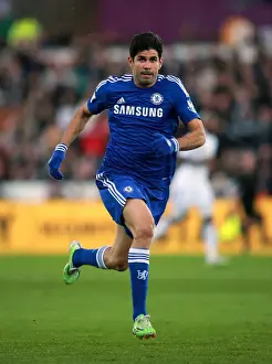 Diego Costa's Thrilling Performance: Swansea City vs. Chelsea - Premier League - Liberty Stadium (17th January 2015)