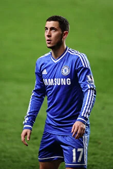 Images Dated 8th March 2014: Eden Hazard in Action: Chelsea vs. Tottenham Hotspur, Premier League Rivalry at Stamford Bridge