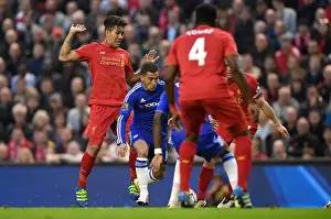 Eden Hazard Scores First Goal for Chelsea: Liverpool vs. Chelsea (2015-16, Barclays Premier League, Anfield)