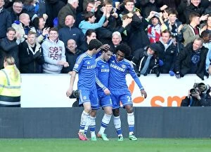 Images Dated 11th January 2014: Eden Hazard Scores Opening Goal: Chelsea's Triumph Over Hull City (January 11, 2014)