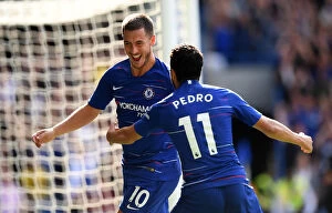 Soccer Collection: Eden Hazard Scores His Second: Chelsea's Victory Over Cardiff City