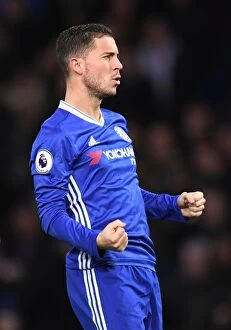 Images Dated 26th December 2016: Eden Hazard Scores His Second Goal: Chelsea's Victory Against Bournemouth in Premier League