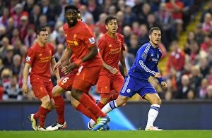 Images Dated 11th May 2016: Eden Hazard Strikes First: Liverpool vs. Chelsea (Premier League, Anfield)