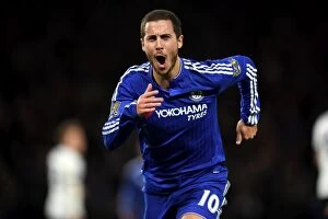 Images Dated 2nd May 2016: Eden Hazard's Brilliant Double: Chelsea's Triumph Over Tottenham Hotspur in the 2015-16 Premier