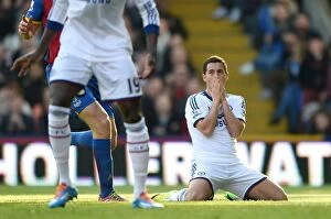 Crystal Palace v Chelsea 29th March 2014 Collection: Eden Hazard's Regret: Missed Opportunity in Chelsea's Battle at Selhurst Park (29th March 2014)