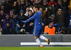 Images Dated 21st February 2013: Eden Hazard's Thrilling Goal: Chelsea Secures Europa League Victory Over Sparta Prague