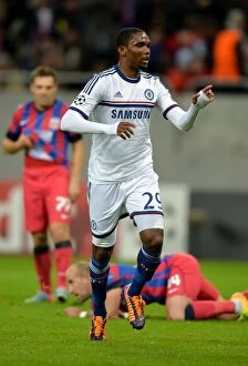 Images Dated 1st October 2013: Eto'o's Fortunate Own-Goal: A Celebration for Chelsea in the UEFA Champions League Against Steaua
