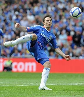 FA Cup Final versus Portsmouth May 2010 Collection: FA Cup Final 2010: Chelsea's Frank Lampard in Action against Portsmouth