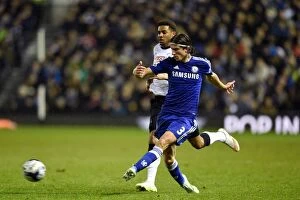 Images Dated 16th December 2014: Felipe Luis Scores Chelsea's Second Goal in Capital One Cup Quarterfinal vs