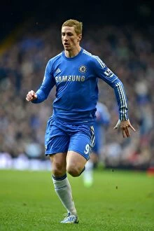 Images Dated 9th February 2013: Fernando Torres in Action: Chelsea vs. Wigan Athletic, Barclays Premier League (9th February 2013)