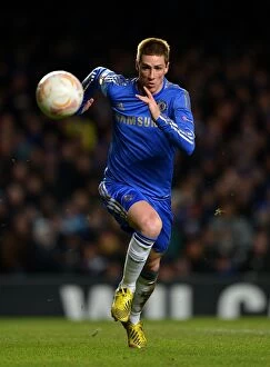 Images Dated 21st February 2013: Fernando Torres in Action: Chelsea vs. Sparta Prague, UEFA Europa League Round of 16 - Second Leg