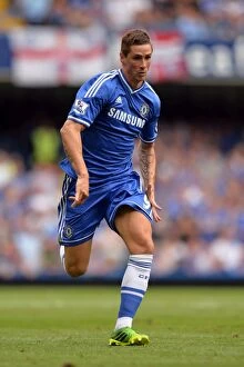 Images Dated 18th August 2013: Fernando Torres in Action: Chelsea vs. Hull City Tigers, Stamford Bridge (18.08.2013)