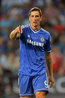 Images Dated 30th August 2013: Fernando Torres Faces Bayern Munich in UEFA Super Cup Showdown at Eden Arena