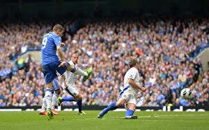 Images Dated 19th May 2013: Fernando Torres Scores Chelsea's Second Goal Against Everton (May 19)