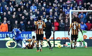 Hull City V Chelsea 11th January 2014 Prints: Fernando Torres Scores Chelsea's Second Goal Against Hull City (January 11, 2014)