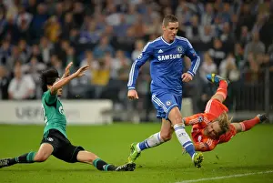 European Match Prints: Fernando Torres Scores Chelsea's Second Goal: Schalke 04 vs