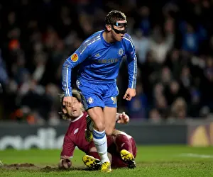 European Matches 2012-2013 Season Prints: Fernando Torres Scores First Europa League Goal for Chelsea against Rubin Kazan (April 4)