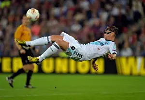 European Matches 2012-2013 Season Prints: Fernando Torres Thrilling Overhead Kick Attempt in Chelsea's Europa League Semi-Final Clash with FC Basel (Basel vs)