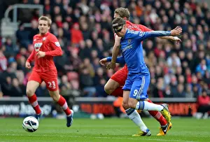 Fernando Torres vs. Jos Hooiveld: A Premier League Battle - Southampton vs. Chelsea (March 30, 2013)