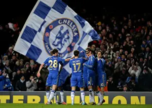 European Matches 2012-2013 Season Prints: Fernando Torres's Game-winning Goal: Chelsea Advances to Europa League Quarterfinals vs