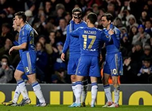 Images Dated 4th April 2013: Fernando Torres's Third Goal: Chelsea Secures Europa League Quarterfinal Victory over Rubin Kazan