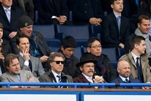 Images Dated 4th February 2017: Will Ferrell and John C. Reilly's Football Fun: Chelsea vs. Arsenal at Stamford Bridge
