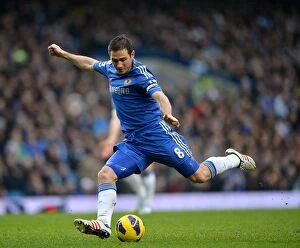 Images Dated 9th February 2013: Frank Lampard in Action: Chelsea vs. Wigan Athletic, Stamford Bridge (February 9, 2013)