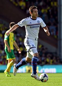 Images Dated 6th October 2013: Frank Lampard in Action: Chelsea vs. Norwich City, Premier League, Carrow Road (6th October 2013)