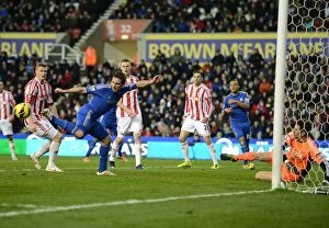 Images Dated 12th January 2013: Frank Lampard: Chelsea Star in Action against Stoke City (January 12, 2013)