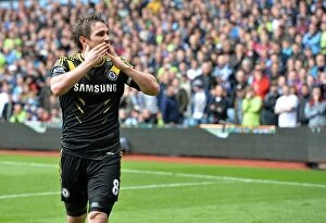 Images Dated 11th May 2013: Frank Lampard's Double: Chelsea's Thrilling 3-1 Victory Over Aston Villa in the Premier League