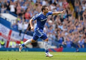 Images Dated 18th August 2013: Frank Lampard's Double: Chelsea's Triumph over Hull City Tigers in the Barclays Premier League