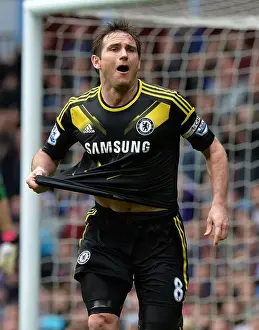 Frank Lampard's Double Strike: Celebrating Victory at Aston Villa (May 11, 2013)