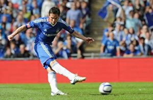 Images Dated 15th May 2010: Frank Lampard's Missed FA Cup Penalty: Chelsea vs. Portsmouth, Wembley Stadium, 2010