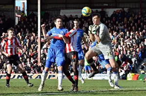 Frank Lampard's Shot Defied by Brentford Goalkeeper Moore in FA Cup Clash (January 2013)
