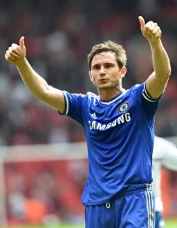 Images Dated 27th April 2014: Frank Lampard's Triumphant Moment: Chelsea's Victory at Anfield, Liverpool vs