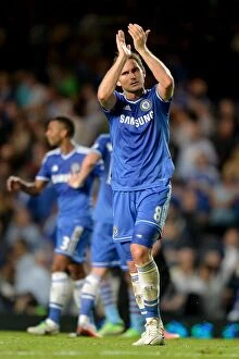 Chelsea v Aston Villa 21st August 2013 Collection: Frank Lampard's Triumphant Moment: Chelsea Clinch Premier League Victory vs