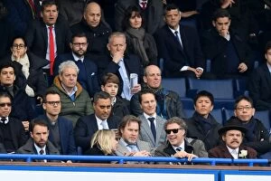 Images Dated 4th February 2017: Gareth Southgate, Will Ferrell, and John C. Reilly: A Triple Threat at Chelsea vs