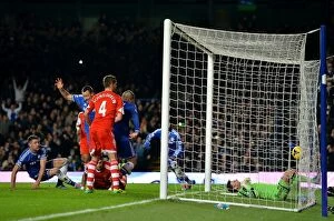 Images Dated 1st December 2013: Gary Cahill's Equalizer: Chelsea vs. Southampton, Barclays Premier League