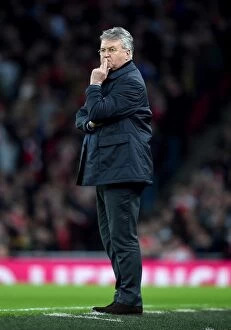 Images Dated 24th January 2016: Guus Hiddink at Emirates Stadium: Chelsea vs Arsenal, Premier League Clash (January 2016)