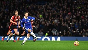 Images Dated 26th December 2016: Hazard Scores Penalty: Chelsea's Victory over AFC Bournemouth at Stamford Bridge, Premier League