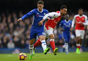Hazard vs. Coquelin: A Football Battle at Stamford Bridge - Chelsea vs. Arsenal, Premier League