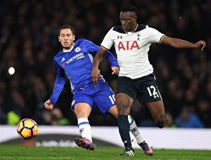 Images Dated 26th November 2016: Hazard vs. Wanyama: A Premier League Battle at Stamford Bridge